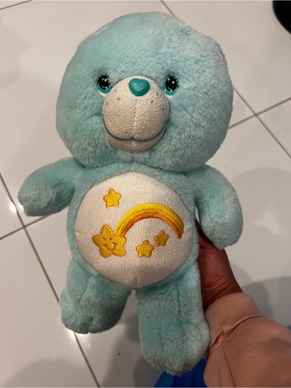 Care Bears Wish Bear 2003 Vintage Glow in the Dark Tummy!
